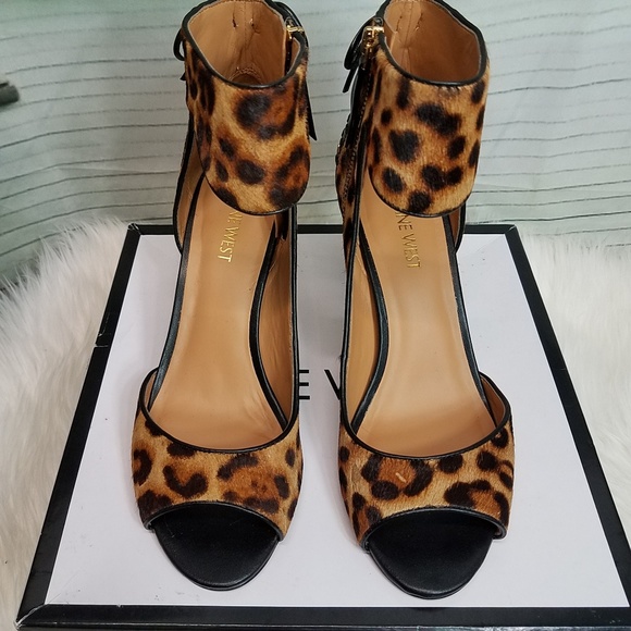 Nine west calf hair heels size 7 1/2 - Picture 4 of 8